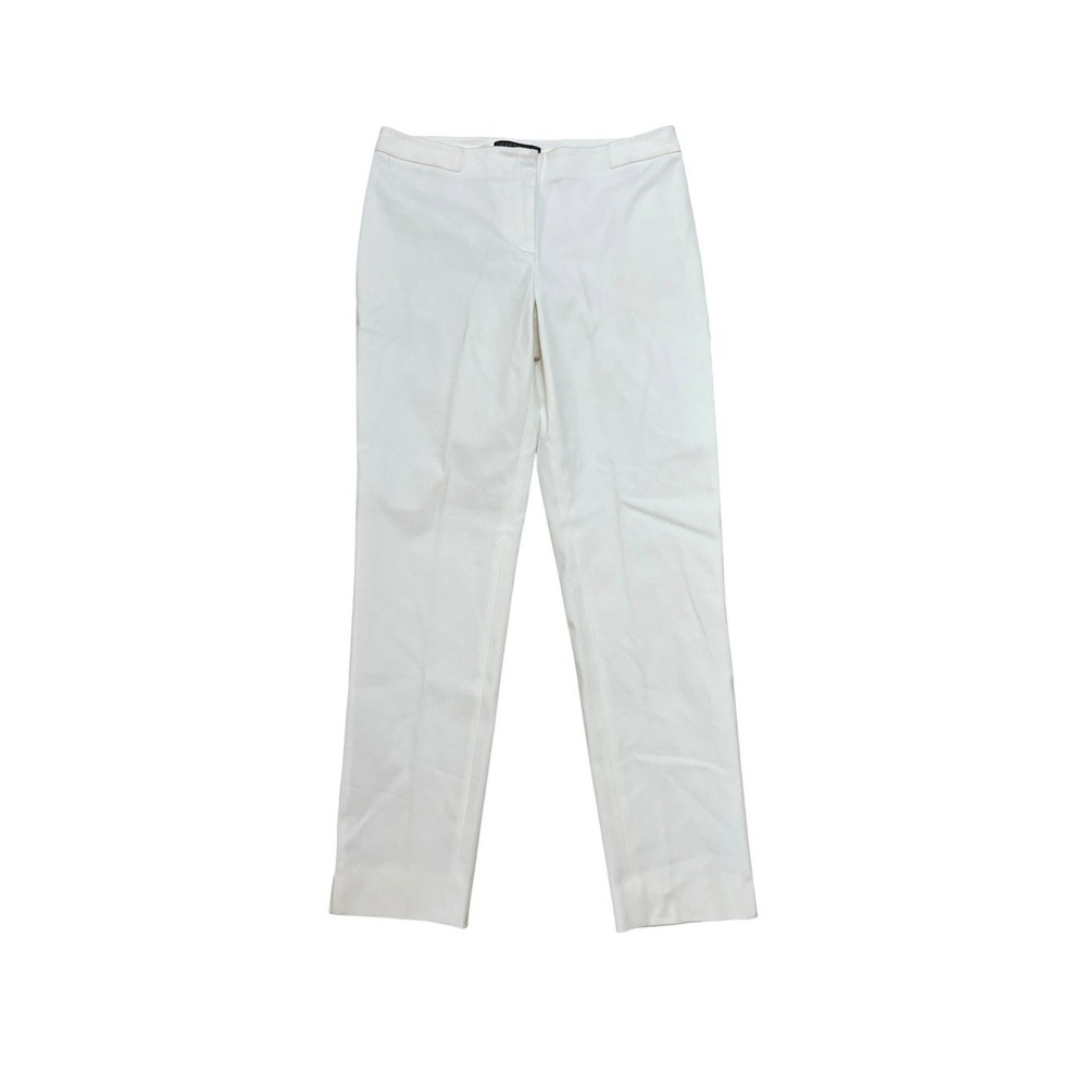 Lafayette 148 New York Trousers Women 6 Cloud White NWT